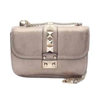 Valentino Pre-owned Leren Schoudertas - Dames - Pre-owned - Roze - Maat: ONE Size Leer