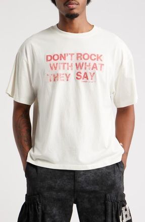 Honor The Gift What They Say Cotton Graphic T-Shirt in White at Nordstrom, Size X-Large