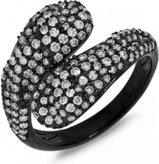Allurez 1.23ct 14k Black Rhodium Gold Diamond Ladys Ring