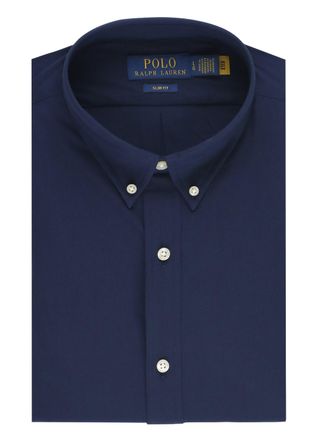 Polo Ralph Lauren Blue Slim-Fit Cotton Button-Down Shirt