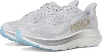 Hoka One One Clifton 10 Womens Shoes Ash Grey/Foggy Grey : 8.5 B - Medium