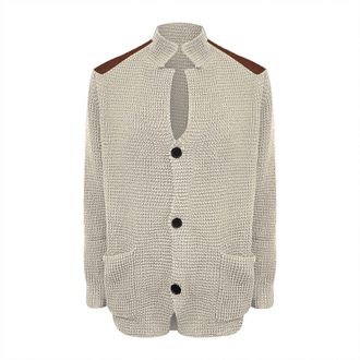 Generic Mens Cardigan Sweater, Long Sleeves Chunky Tops With Elbow Patches Shawl Collar Knitted Cardigan Jackets Slim Fit Button Down Jumpers With Pockets Kni
