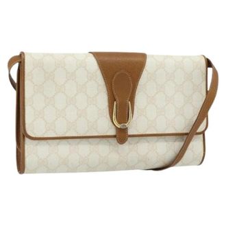 Gucci Pre-owned Cross Body Bags, female, White, Size: ONE SIZE Pre-owned Vintage Shoulder Bag