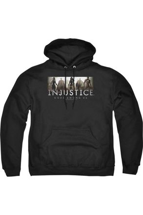 Gildan Injustice Gods Among Us Logo Adult Pull Over Hoodie / Hooded Sweatshirt