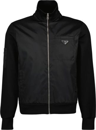 Prada Zip-throughs, male, Black, Size: L Re-Nylon Jacket