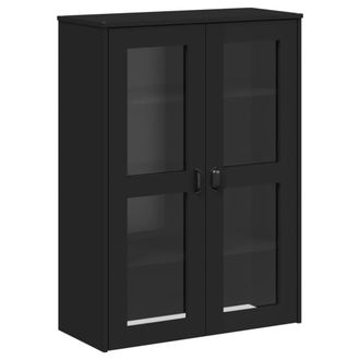 vidaXL Aparador Superior Viken Madera De Ingenier&iacute;a Negro Vidaxl