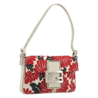 Fendi Pre-owned Vintage Canvas Hand Bag - Dames - Vintage Schoudertas - Veelkleurig - ONE Size - Leer - Vintage