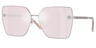 Versace VE2270D Asian Fit 10007V Womens Sunglasses Silver Size 63