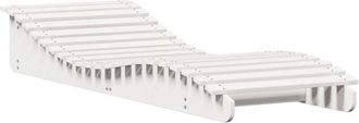 vidaXL Sun Lounger White 205x70x31.5 cm Solid Wood Pine vidaXL