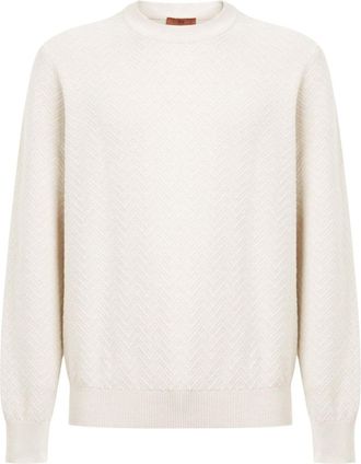 Missoni Maglione con motivo chevron - Bianco