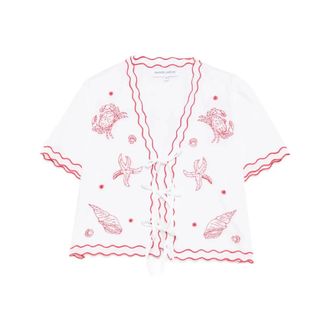 Maison Labiche Kimonos, female, White, Size: M Top