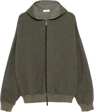 Fear of God Full Zip Hoodie - Heren - Vesten met rits - Groen - S - Katoen - Hoodies & sweatvesten
