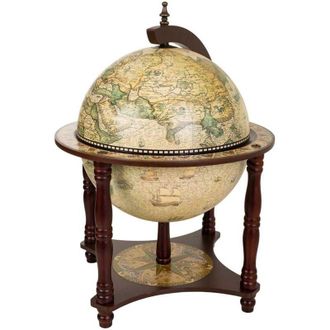 Wanderlust Deco Mueble Botellero Globo Terr&aacute;queo 42x42x57