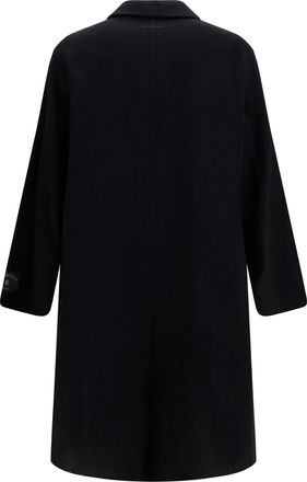 Maison Margiela Mens Double-Face Wool Coat Black Ovis Aries
