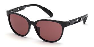 Adidas Sport SP0021 01Y Womens Sunglasses Black Size 55