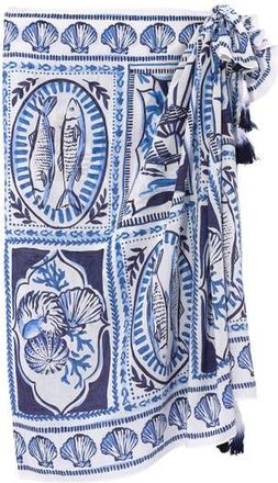 Echo Montauk Tile Sarong in Ultramarine at Nordstrom