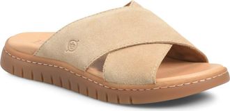B&oslash;rn Adia Slide Sandal in Taupe Suede at Nordstrom, Size 11