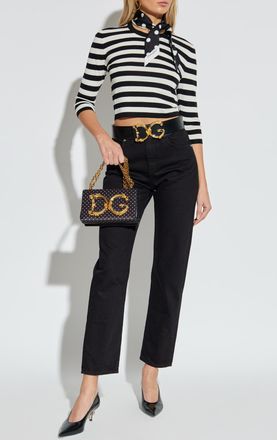 Dolce & Gabbana Jeans With Logo, Womens, Black