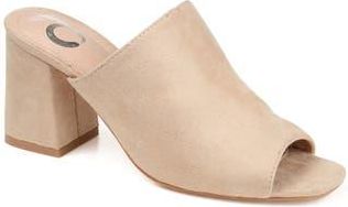Journee Collection JOURNEE Adelaide Slide Mule Sandal in Nude at Nordstrom Rack, Size 10