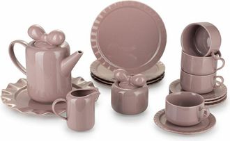 OEM Juego De Caf&eacute; Rosa Sofia De 12 Piezas