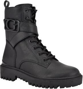 Guess Orana Combat Boot in Black Ll at Nordstrom Rack, Size 5.5