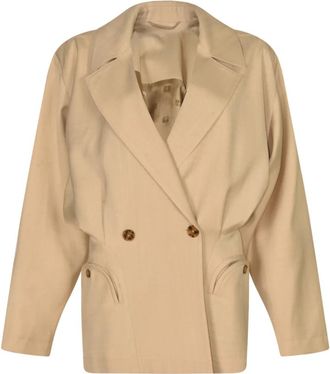 Blaz&eacute; Milano Witte Jassen voor een Stijlvolle Look - Dames - Blazers - Wit - XL - Jassen