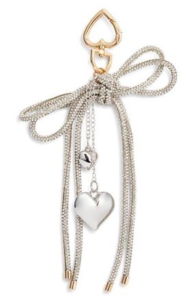 Chelsea28 Crystal Bow Bag Charm in Silver Multi- Gold at Nordstrom
