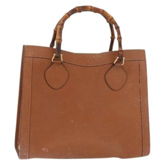 Gucci Pre-owned Handbags, female, Brown, Size: ONE SIZE Pre-owned Vintage Hand Bag