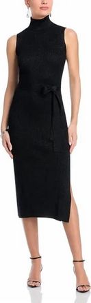 Paige Rib Zoelle Dress In Black Sparkle