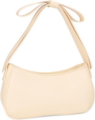 Mali + Lili Marissa Bow Vegan Leather Shoulder Bag in Butter at Nordstrom