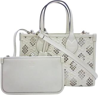 Gucci Pre-owned Tote Bags, female, White, Size: ONE SIZE Pre-owned Vintage Tote Bag