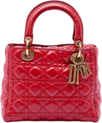 Dior Pre-owned Supple Lady Dior - - Pre-owned - Donna - Rosso - ONE SIZE
