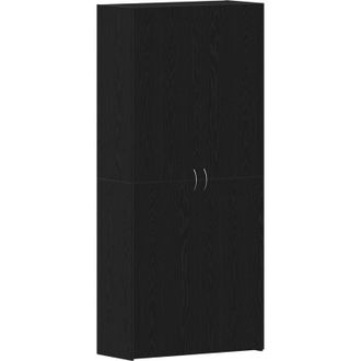 vidaXL Vidaxl - Armario Para Zapatos Con Estante Negro 80 X 35.5 X 180 Cm