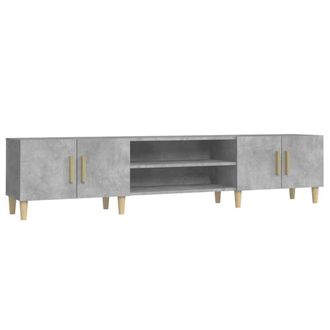 Berkfield Home TV Cabinet Concrete Grey 180x31.5x40 cm Engineered Wood