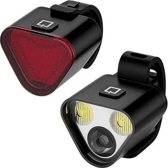 No Brand Juego De Luces Para Bicicleta De 2 Piezas Con Luz Delantera/trasera, Luz Delantera Con 6 Modos De Iluminaci&oacute;n, Luz Trasera Con 5 Modos, Iluminaci&oacute;n Pa
