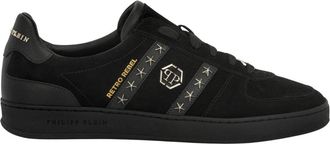 Philipp Plein Retro Rebel Low-Top Sneakers - unisex - Sneakers - Zwart - 46 EU - Leer - Schoenen