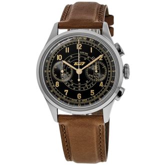Tissot Telemeter 1938 Black Dial Leather Strap Mens Watch T142.462.16.052.00
