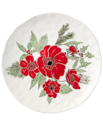 Certified International Festive Blooms Round Platter