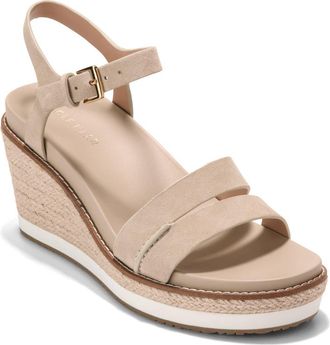 Cole Haan Ronnie Cloudfeel Espadrille Platform Wedge Sandal in Light Sesame/Natural at Nordstrom Rack, Size 5.5