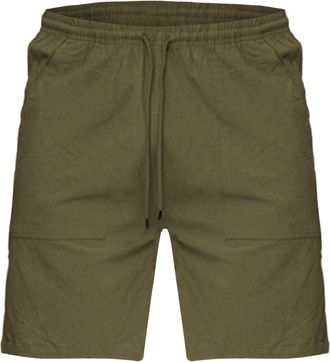 Generic Mens Clothing Sale Clearance Mens Cotton and Linen Shorts with Pockets Regular Fit Elasticated Waistband Drawstring Lightweight Relaxed Loose Fit Casu