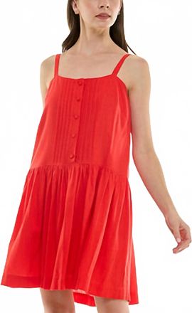 Taylor Womens Drop Waist Sleeveless Dress In Tomato