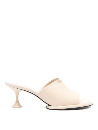 Sergio Rossi Leather Heel Mules