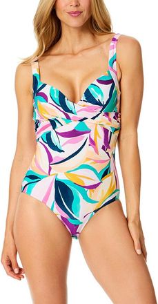 Anne Cole Drape Front Underwire One-Piece