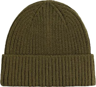 Generic Winter Hats for Women Small Head, Soft Thickened Wool Cable Knitted Hat Windproof Warmer Winter Bobble Slouch Beanie Cap for Women Fashionable Turnove