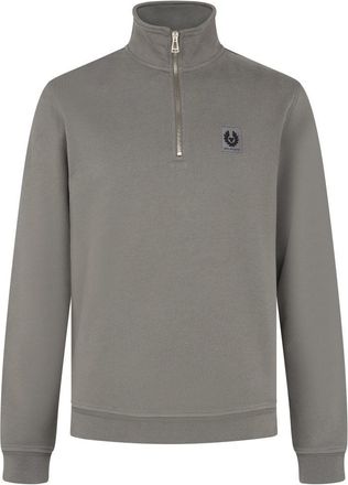 Belstaff PATCH LOGO 1/4 ZIP SWEATSHIRT Size: XXL, colour: GREY