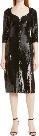 BOSS Dihera Sequin Cocktail Dress in Black Fantasy at Nordstrom Rack, Size 2