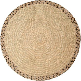 Klast Alfombra de yute natural 140 x 140 cm