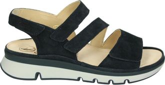 Ganter Schoenen, Dames, Blauw, 38 EU, Su&egrave;de, 200662 Gianna Wedge