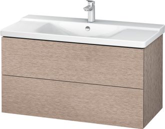 Duravit Duravit L-cube Mueble De Pared 1020mm, Profundidad 481, 2 Cajones, Adecuado Para P3 Comfort Art&iacute;culo 233210, Color: Roble Cachemir Chapa De Madera Aut