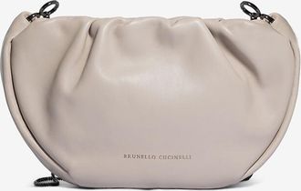 Brunello Cucinelli Hobotasche aus Nappaleder Soft Brioche